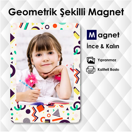 Geometrik Desenli Fotoğraf Magnet Geometrik Desenli Fotoğraf Magnet