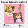 Balon Süslemeli Kızlar İçin Buzdolabı Magneti