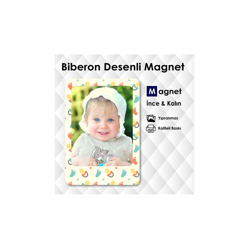 Resimli Biberonlu Magnet