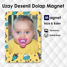 Uzay Desenli Bebek Dolap Süsü Modelleri