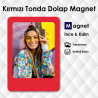 Pembe Kırmızı İsimli Dolap Süsü