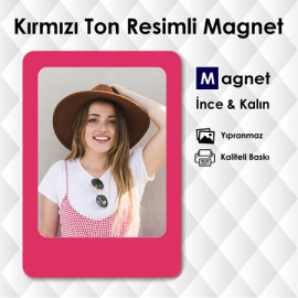 Kiraz Kırmızısı Dolap Kapağı Süsleme Magneti