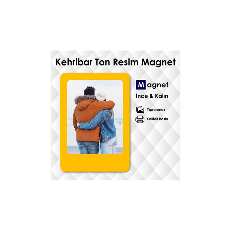 Kehribar Rengi Dolap Susu Magnet