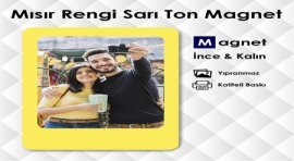 Mısır Rengi Dolap Süsleri İsimli Magnet