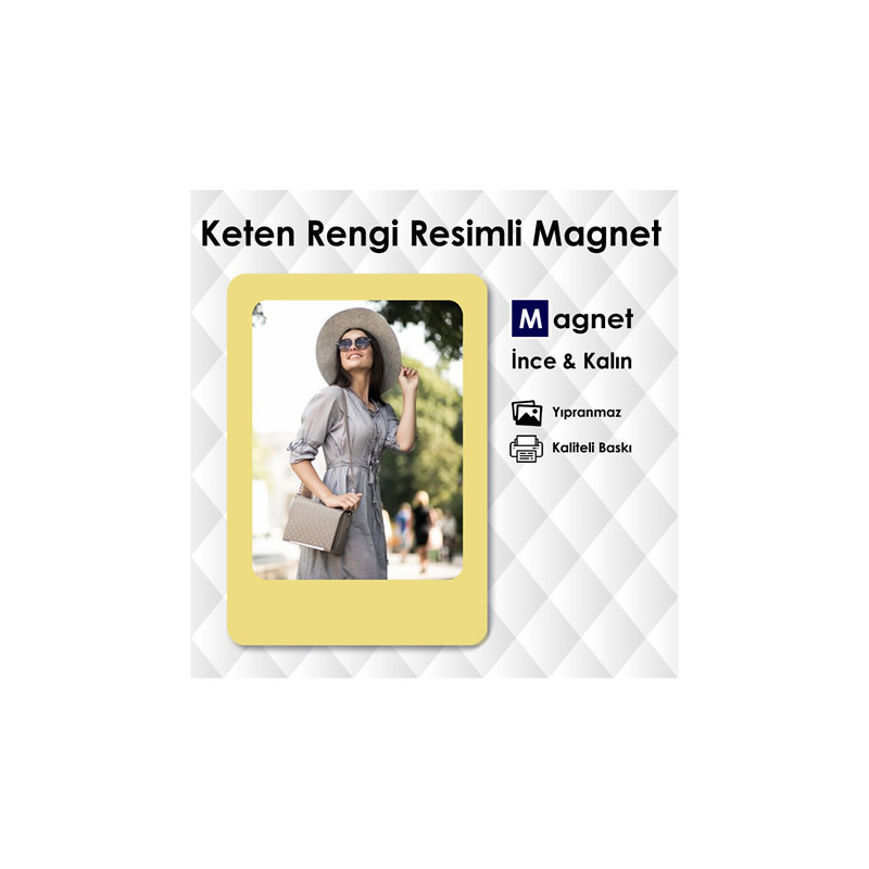 Keten Rengi Resimli Magnet Modelleri