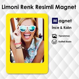 Limoni Renk Fotoğraflı Magnet Fiyatları