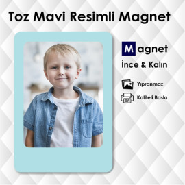 Toz Mavi Resimli Dekoratif...