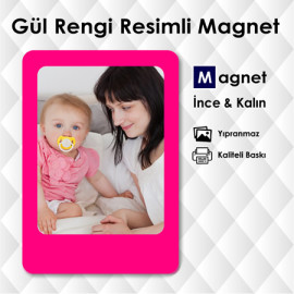 Gül Rengi Mıknatıslı Dolap Süsü