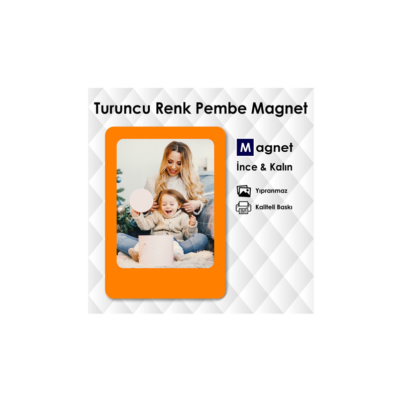 Turuncu Dolap Resimli Magnet Modeli