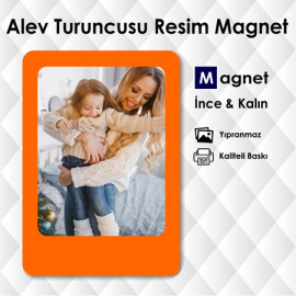 Alev Turuncusu Buzdolap Magnetleri
