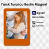 Yanık Turuncu Dolap Süsleri İsimli Resimli Model
