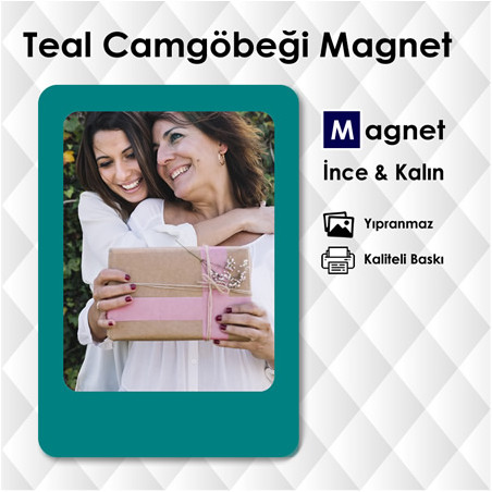 Teal Camgöbeği Renk İsimli Dolap Magnetleri