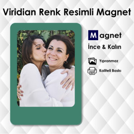 Viridian Renk Buzdolabı Fotoğraf Magnet Modeli