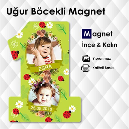 1 Şekilli 1 Yaş Buzdolabı Magnetleri