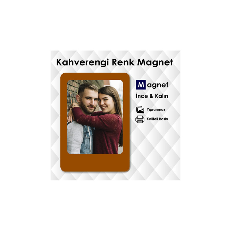 Kahverengi Renk Buzdolabı Magneti Modeli