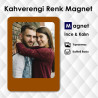 Kahverengi Renk Buzdolabı Magneti Modeli