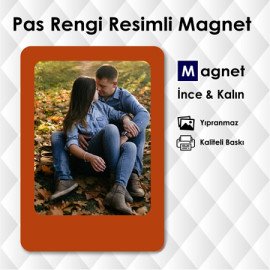 Pas Rengi Resimli Mıknatıslı Magnet