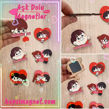 Aşk Dolu Magnetler Ahşap Objeler Aşk Dolu Magnetler Ahşap Objeler