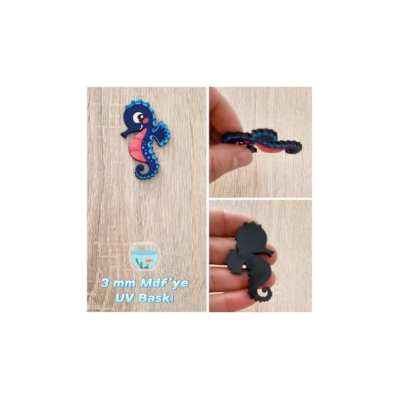 Denizatı Figürü Ahşap Magnet