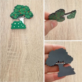 Agaç Figürlü Ahşap Magnet