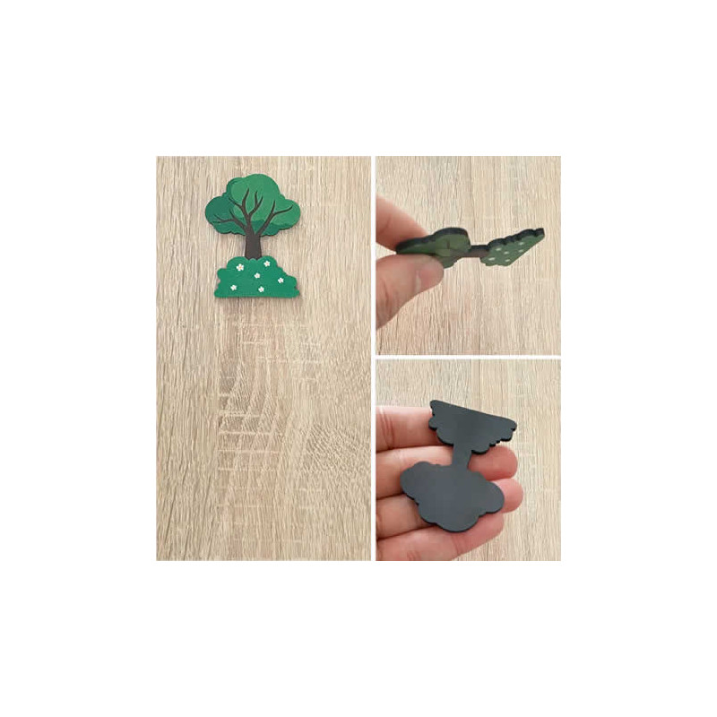Agaç Şekilli Ahşap Magnet