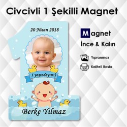 Civcivli 1 Yaş Erkek Bebek Magnetleri