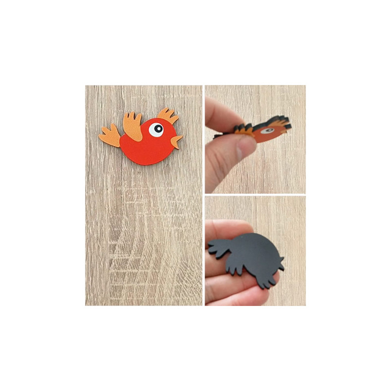 Kuş Magnet Fotoğraf Tutucu