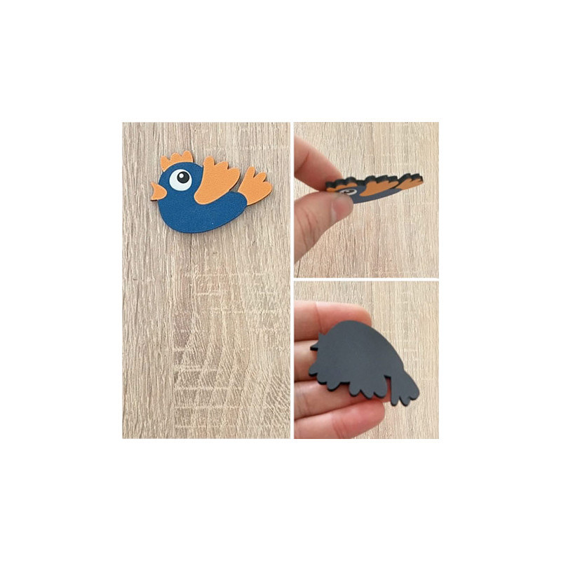 Kuş Figürlü Magnet Fotoğraf Tutucu