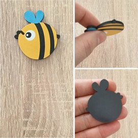 Arı Figürlü Magnet Fotoğraf Tutucu Buzdolabı Süsü