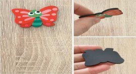 Kelebek Magnet Fotoğraf Tutucu Buzdolabı Süsü