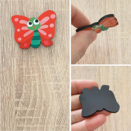 Kelebek Magnet Fotoğraf Tutucu Buzdolabı Süsü
