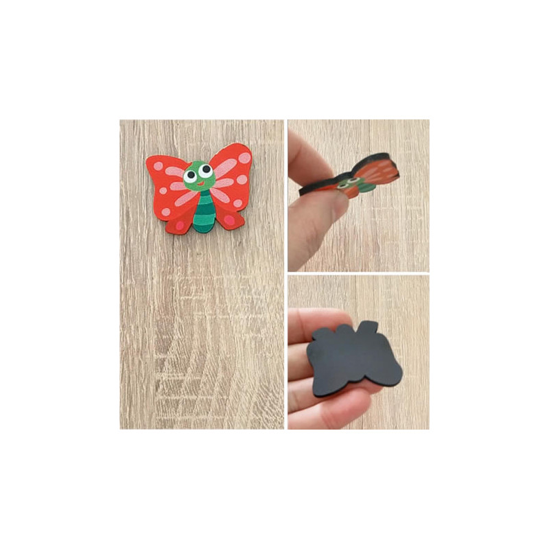 Kelebek Magnet Fotoğraf Tutucu Buzdolabı Süsü