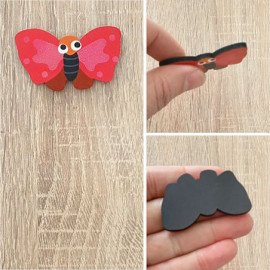 Kelebek Şekilli Magnet Fotoğraf Tutucu Buzdolabı Süsü
