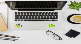 12 Adet Sevimli Balık Şekilli Stickerler