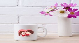 8 Adet Aşk Dolu Kalpli Stickerler