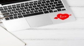 8 Adet Aşk Dolu Kalpli Stickerler