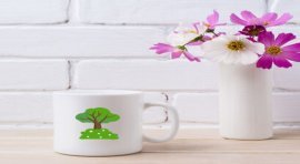 16 Adet Doğa Temalı Kelebekli, Çiçekli Şekilli Stickerler