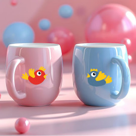 16 Adet Doğa Temalı Kelebekli, Çiçekli Şekilli Stickerler