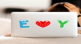 Tüm Harfler, 29 Adet Komik Harf Sticker Seti