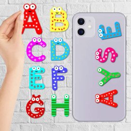 Seçtiğiniz Harfler Stickerli Komik Harfler