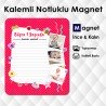 Pembe Tonlarda Kalemli Magnet