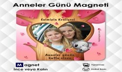 Anneye Hediye Resimli Anneler Günü Fotomagneti