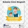 Baba ve Oğul Hediyesi - Babalar Günü Magneti