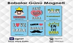 6'lı Babalar Günü Hediye Seti Magnet