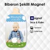 Sevimli Koyun Temalı Biberon Şekilli Buzdolabı Magneti Sevimli Koyun Temalı Biberon Şekilli Buzdolabı Magneti
