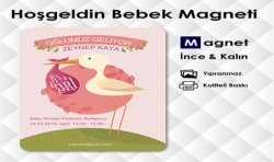 Kızımız Geliyooor - Leylek Temalı Kız Bebek Süsleri