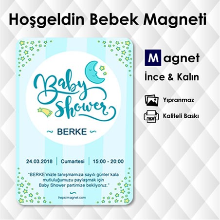 Yeni Doğmuş Bebek Süsleri Magneti