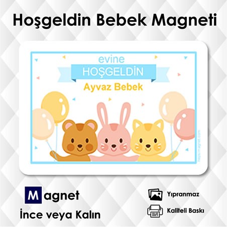 Resimsiz Bebek Doğum Magnetleri