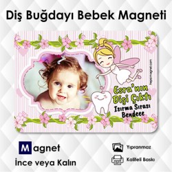 Kız Bebekler İçin Diş Buğdayı Magnet