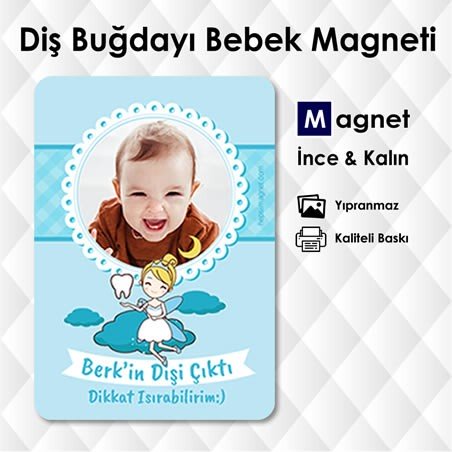 Erkek Bebek İçin İlk Diş Magnetleri